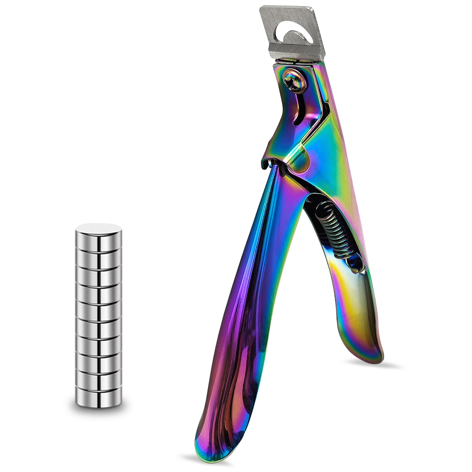Scartink Rainbow acrylic nail cutter with magnet size adjuster offers precise length control.