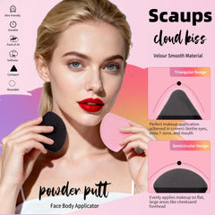 Scaups soft fluffy outer layer delivers comfortable, streak-free makeup application.