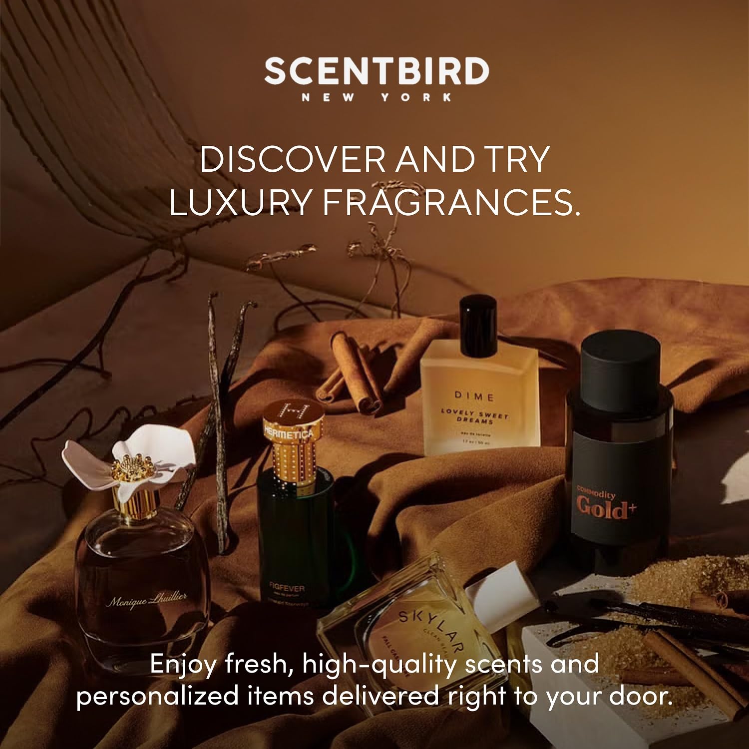 Scentbird Strawberry Shortcake EDP on vanity for daily use.