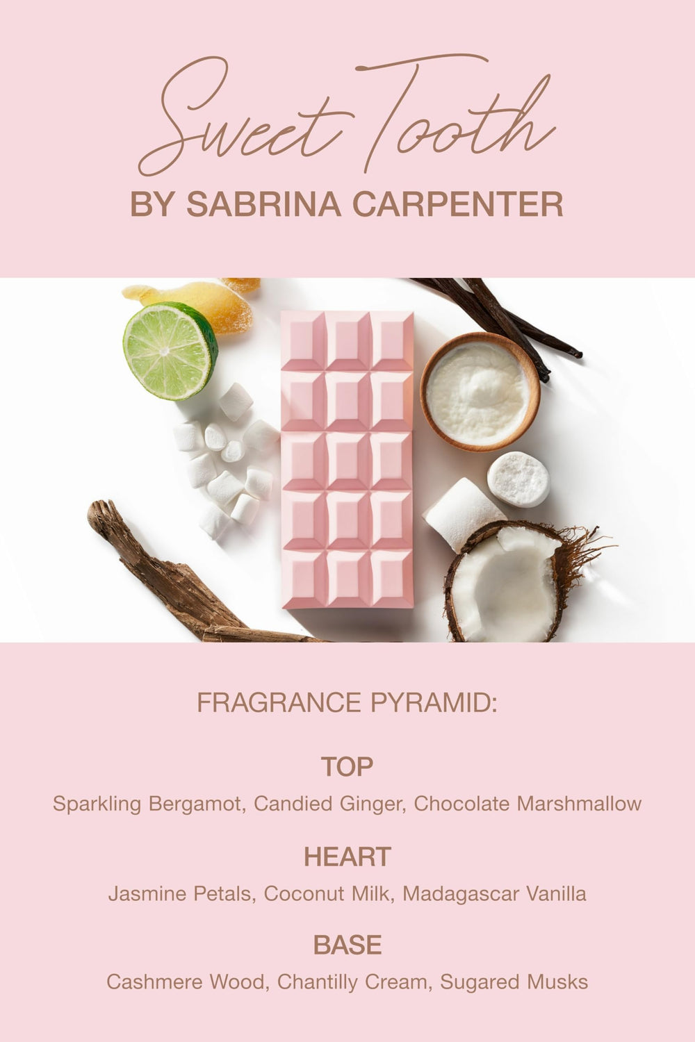 SCENT BEAUTY Sabrina Carpenter Sweet Tooth bottle sitting on vanity