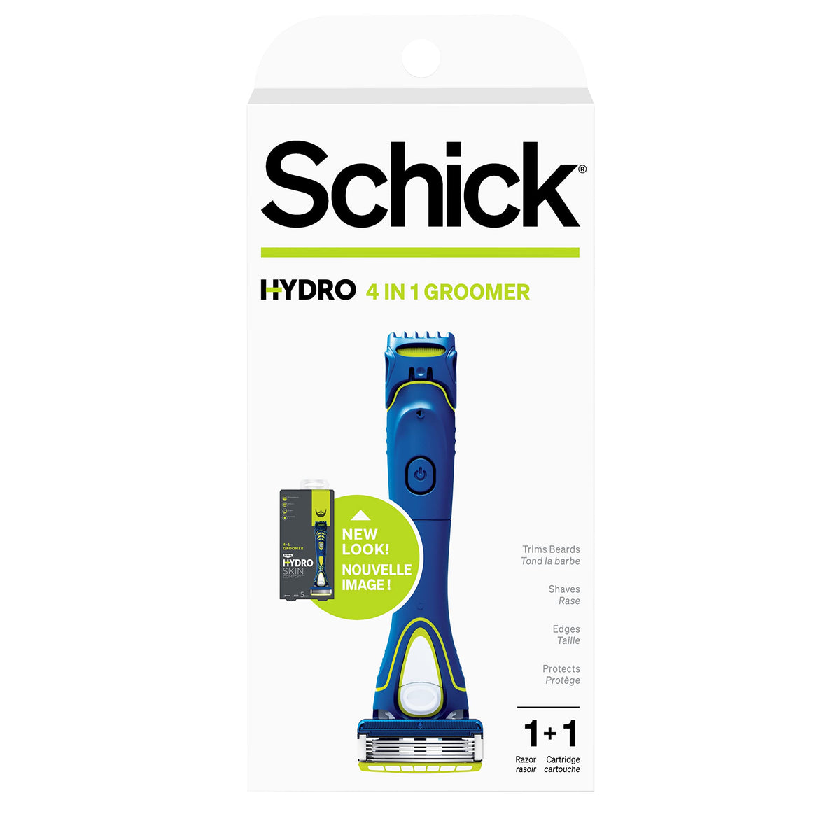 Schick Hydro 5 Groomer razor for shaving and trimming with comfort.
