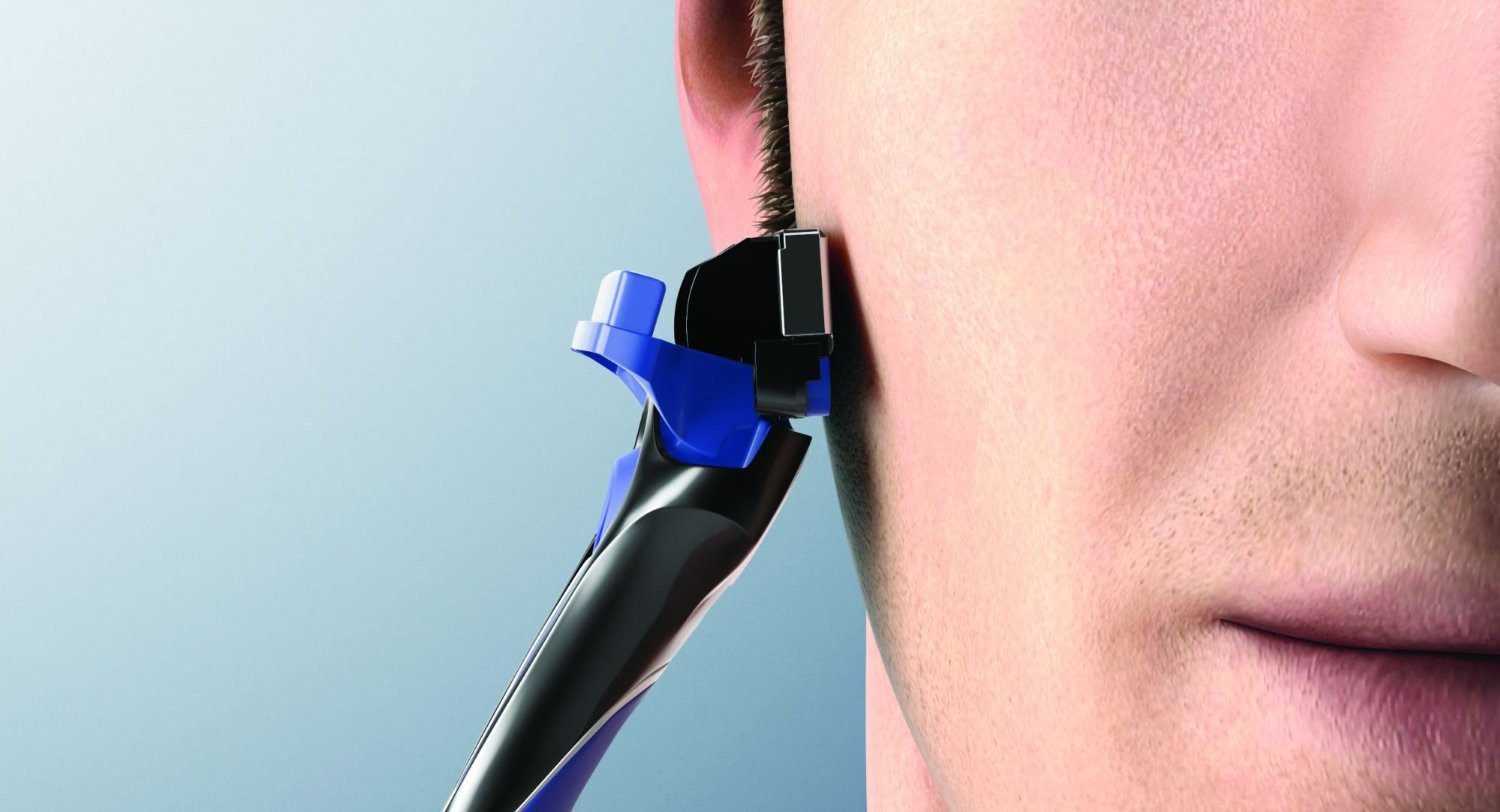 Soft grip on Schick Hydro 5 enhances control during shaving.