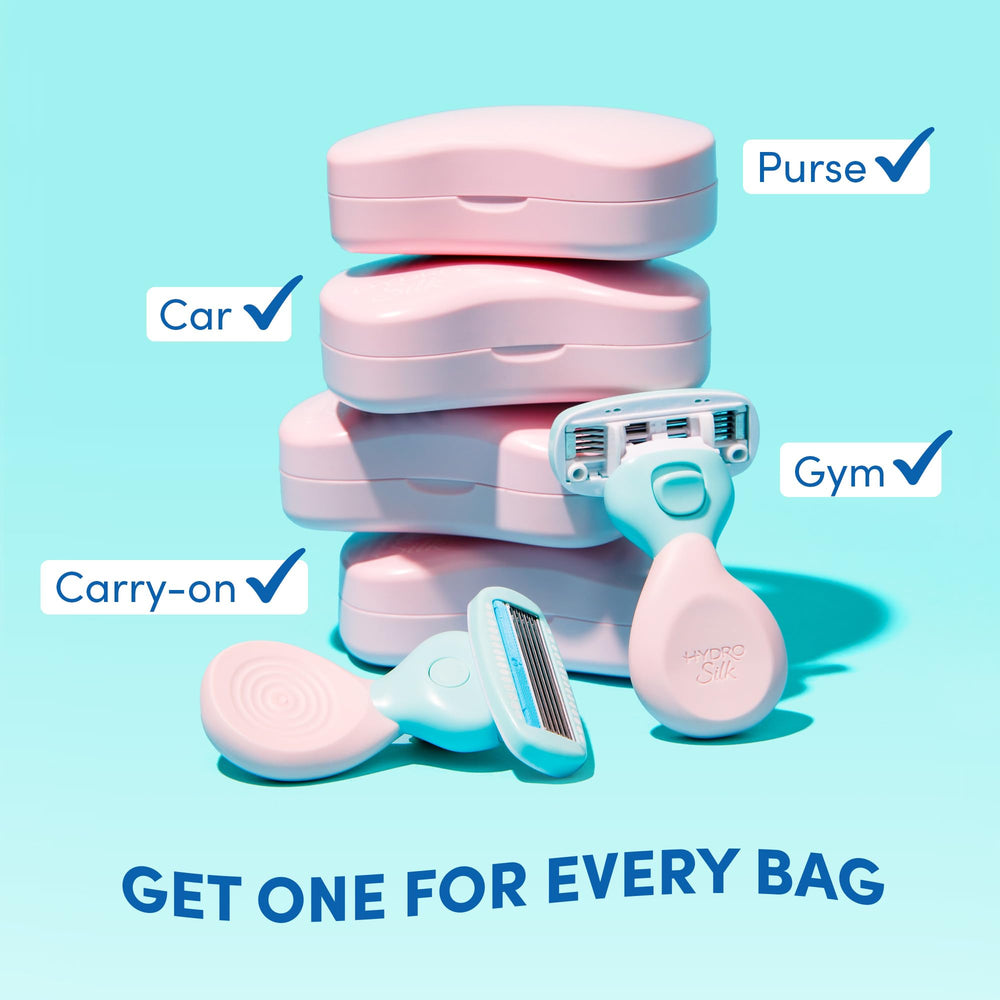 Schick Hydro Silk Mini is travel-ready for quick on-the-go shaving.