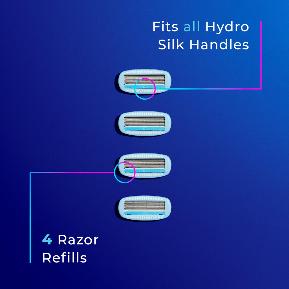 Schick Hydro Silk Razor refills pair with shave cream for smoother routines