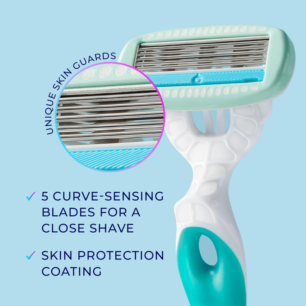Schick Hydro Silk Sensitive Hydra-Boost hydrates skin after shaving.