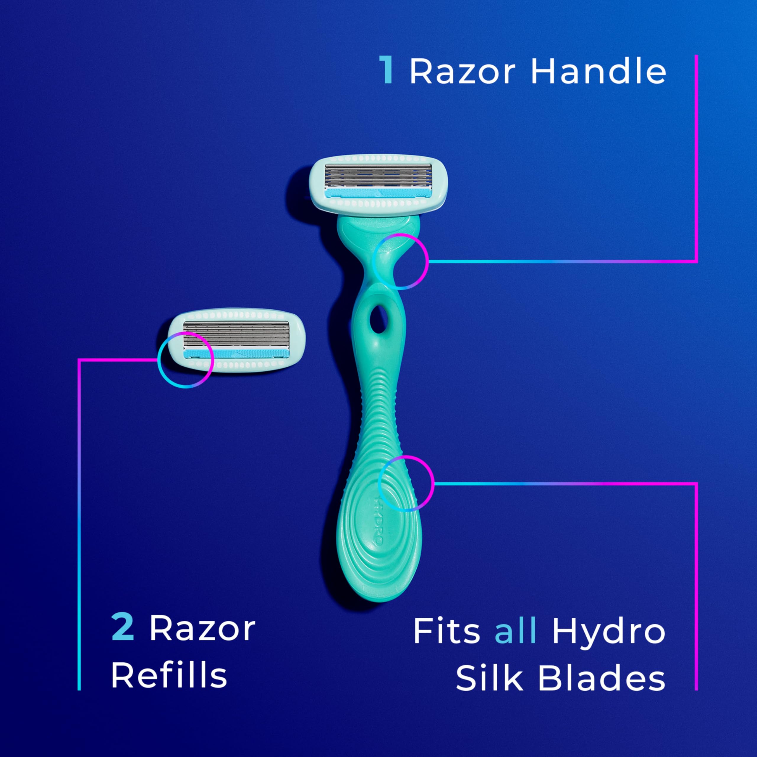 Schick Hydro Silk Sensitive packaging held in hand for portability