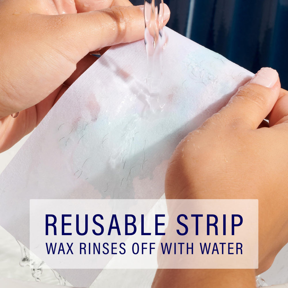 Schick Hydro Silk Sugar Wax Roller reusable strips in kit.