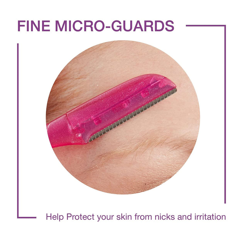 Schick Hydro Silk Touch-Up uses fine micro-guards to protect delicate skin.