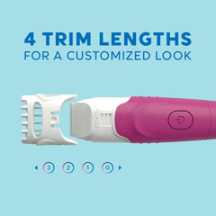 Schick Hydro Silk TrimStyle adjustable length settings for tailored trims