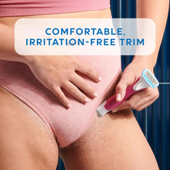 Schick Hydro Silk TrimStyle curve-sensing blades for smooth coverage