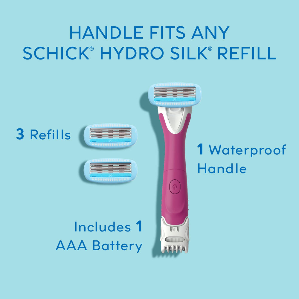 Schick Hydro Silk TrimStyle waterproof design for shower use