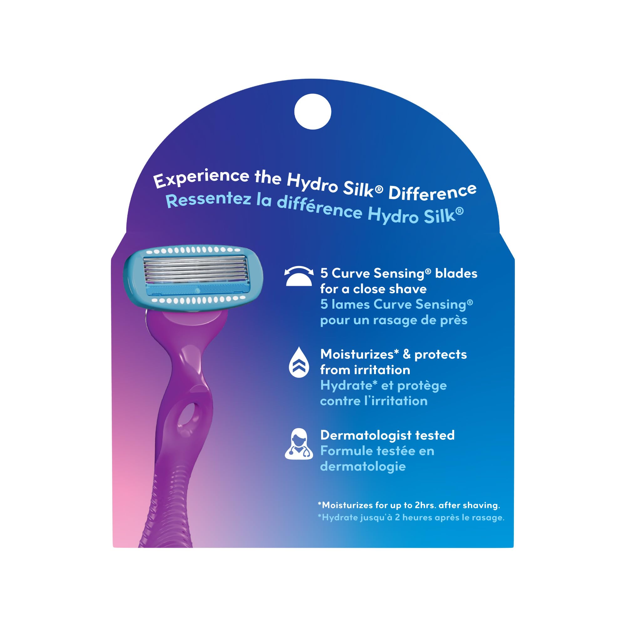 Schick Hydro Silk close shave with moisturized, comfortable skin