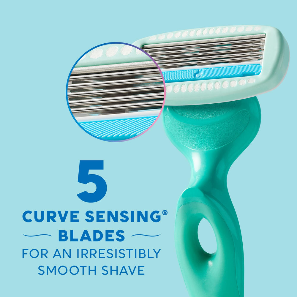 Schick Hydro Silk Ultra Sensitive 5-blade razors deliver close, gentle shaves.