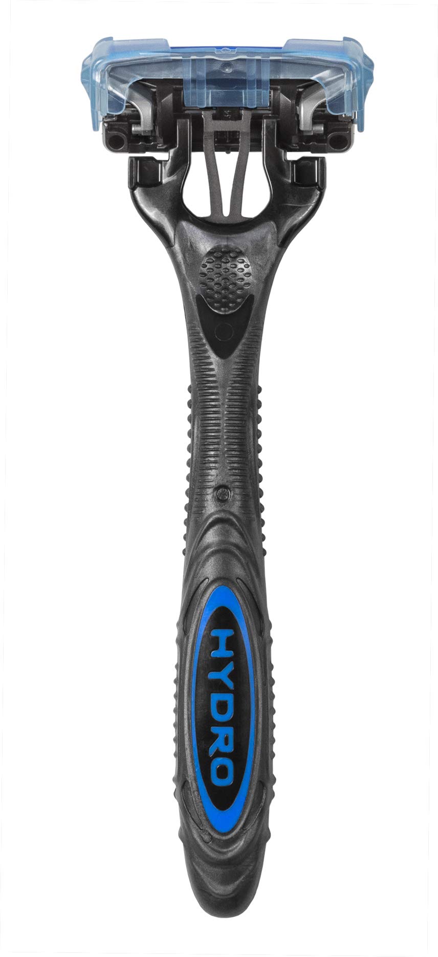 Schick Hydro 5 razor in use showing comfortable glide and hydrating surface.