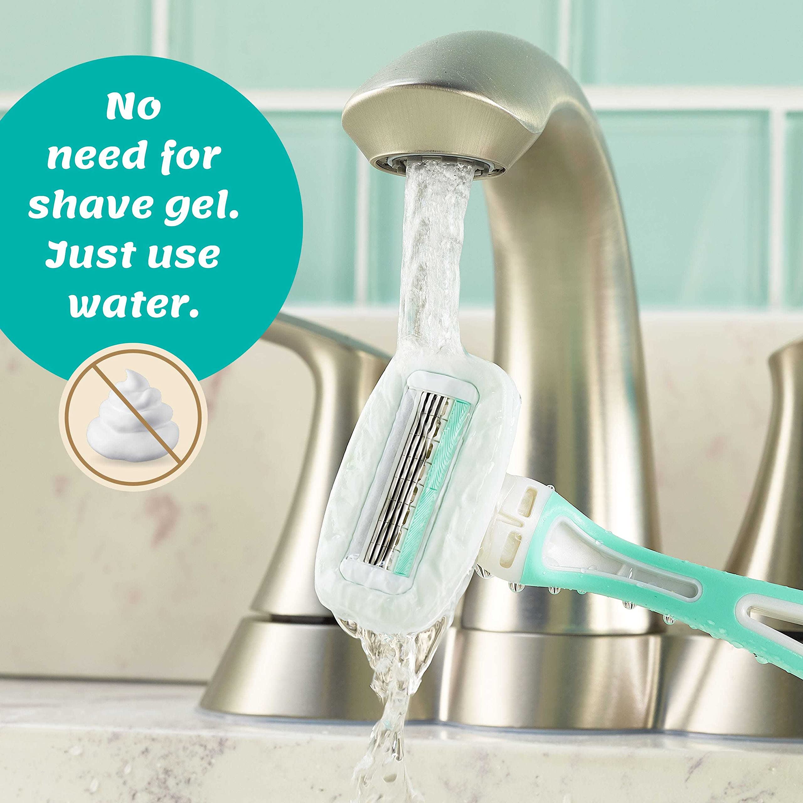 Schick Intuition disposable razor 3-pack for quick replacements.