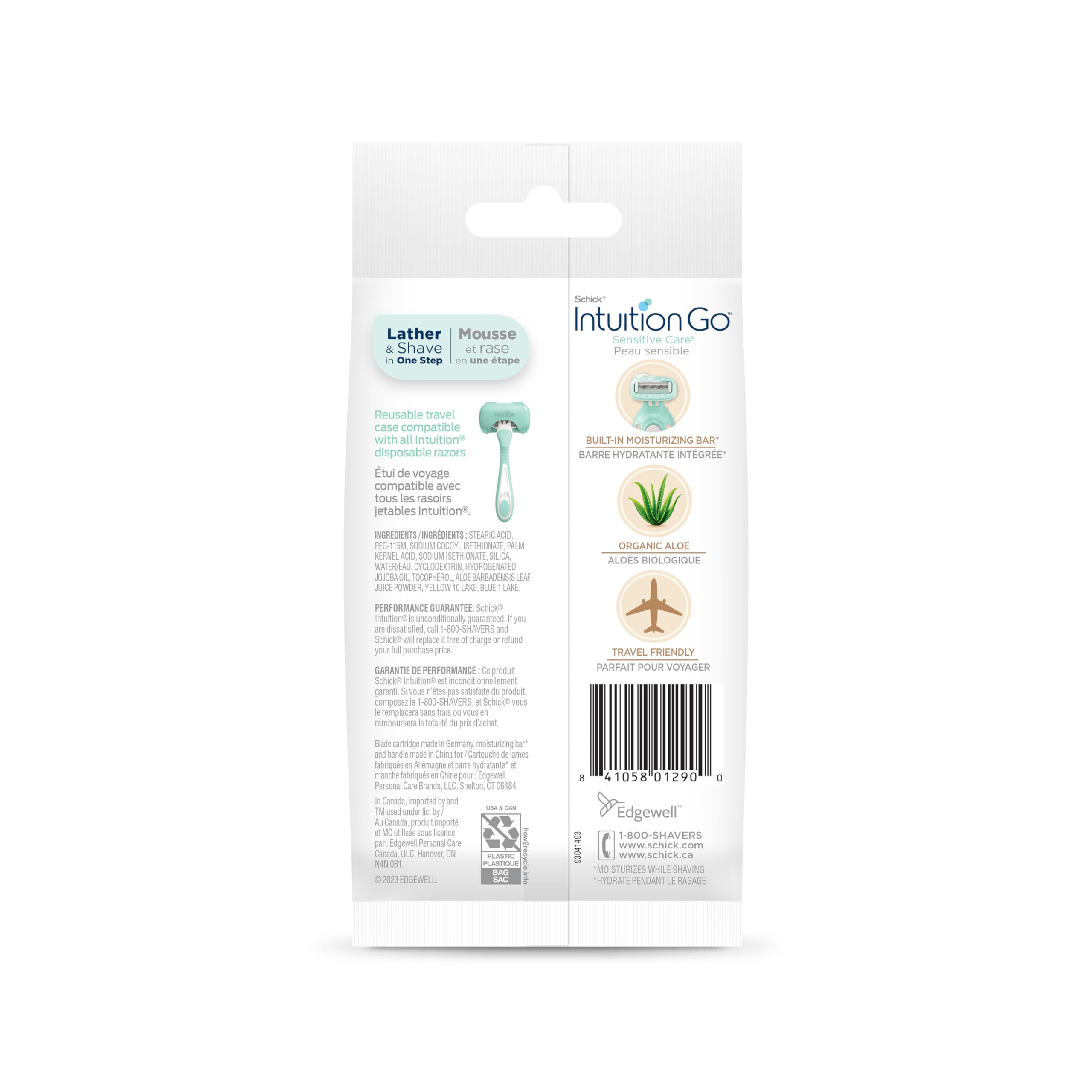 Schick Intuition Go mini razor, ideal stocking stuffer.