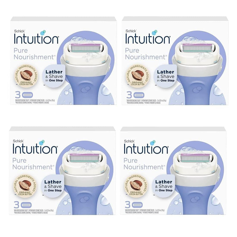 Schick Intuition Pure Nourishment refills with coconut milk and almond oil for moisturized skin