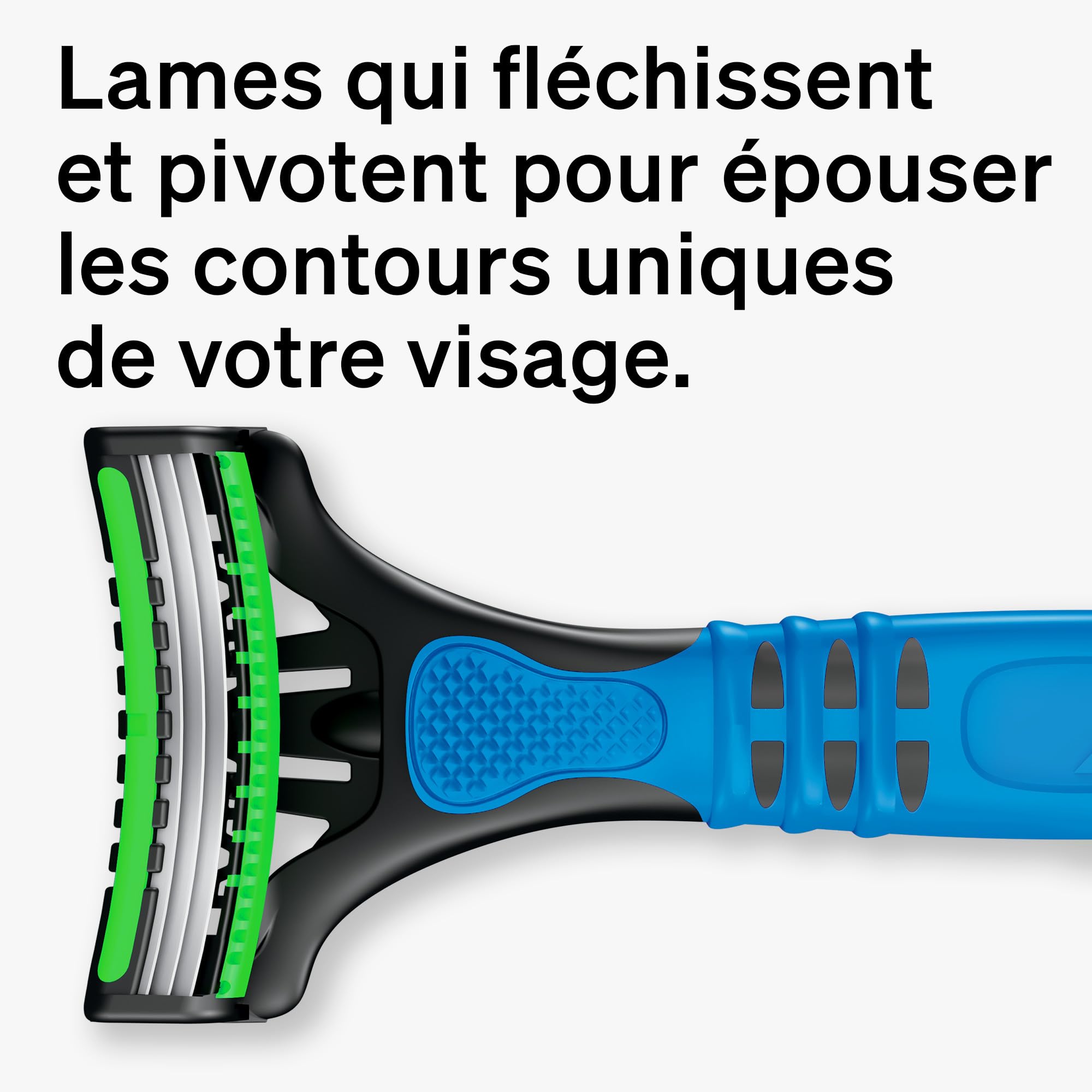Schick Xtreme 3 Duo Comfort blade assembly provides a smooth glide.