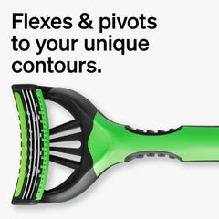 Schick Xtreme3 three flexible blades adapt to facial contours