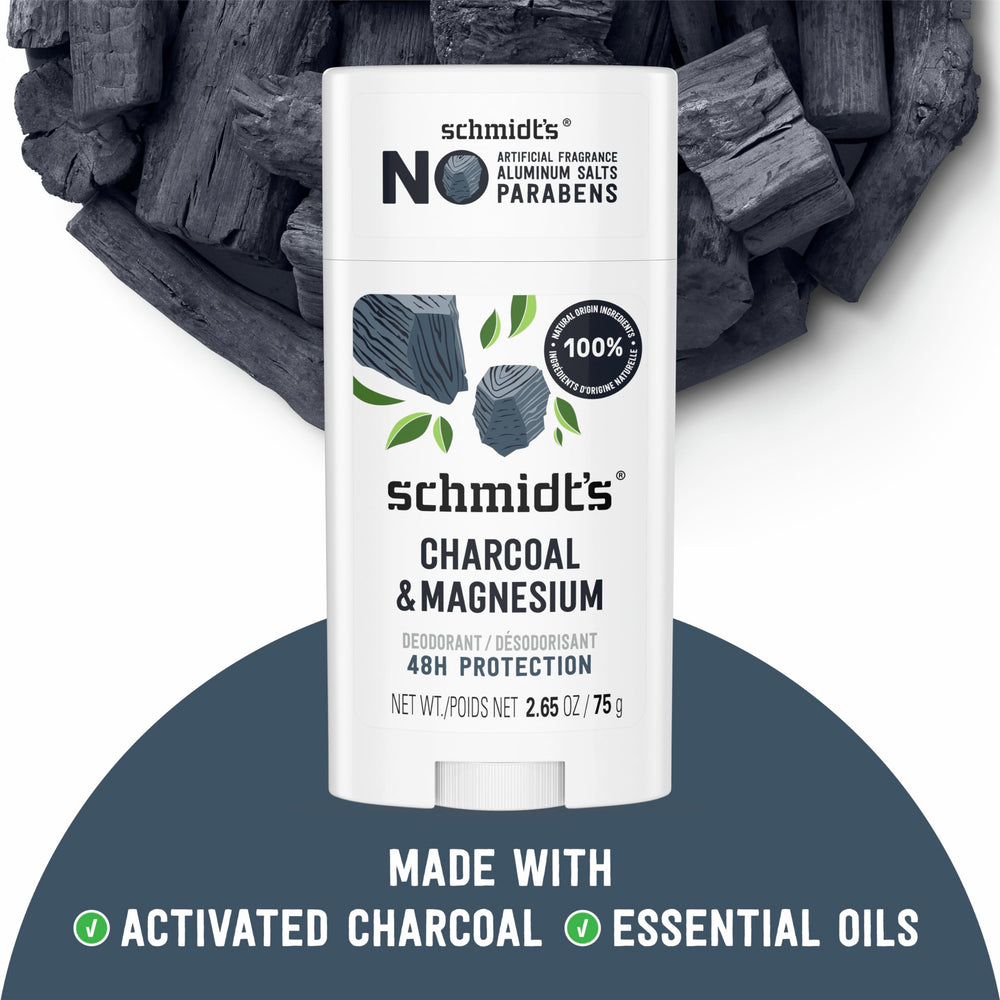 Schmidt's desodorante aroma natural esencial, aroma fresco y suave durante todo el día.