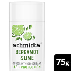 Schmidt's Bergamot & Lime deodorant in application shows easy, quick swipe for all-day freshness
