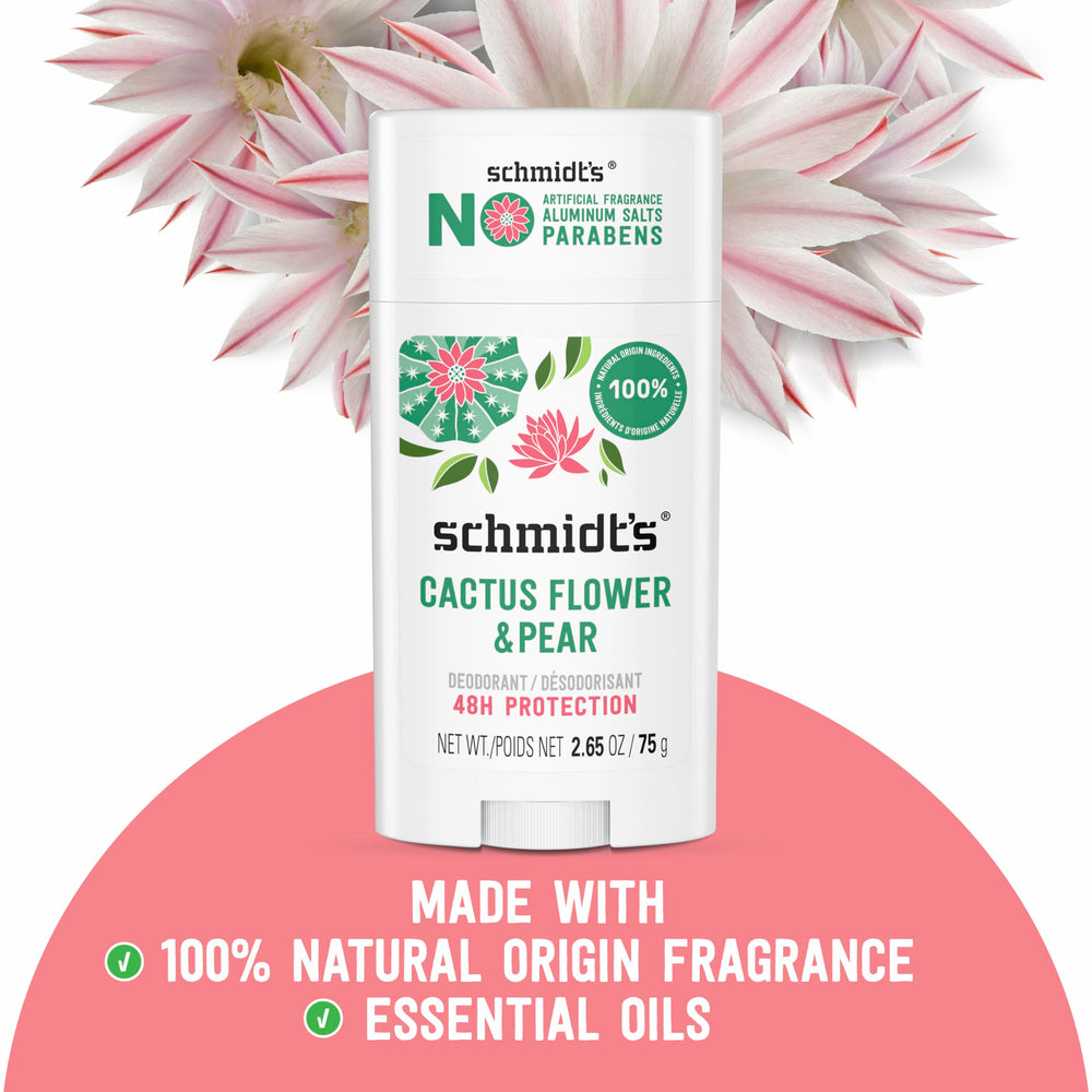 Schmidt's ingredients with magnesium and plant oils for gentle odor control.