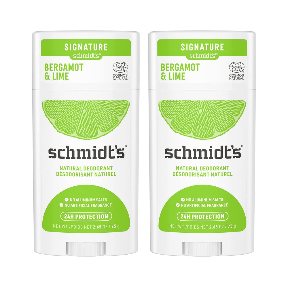 Schmidt's Bergamot y Lima, barra natural, protección de 24 horas.
