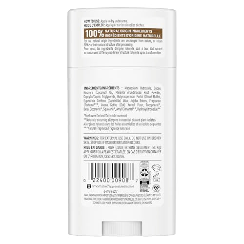 Schmidt’s desodorante vainilla y leche de avena, textura cremosa para aplicación suave.