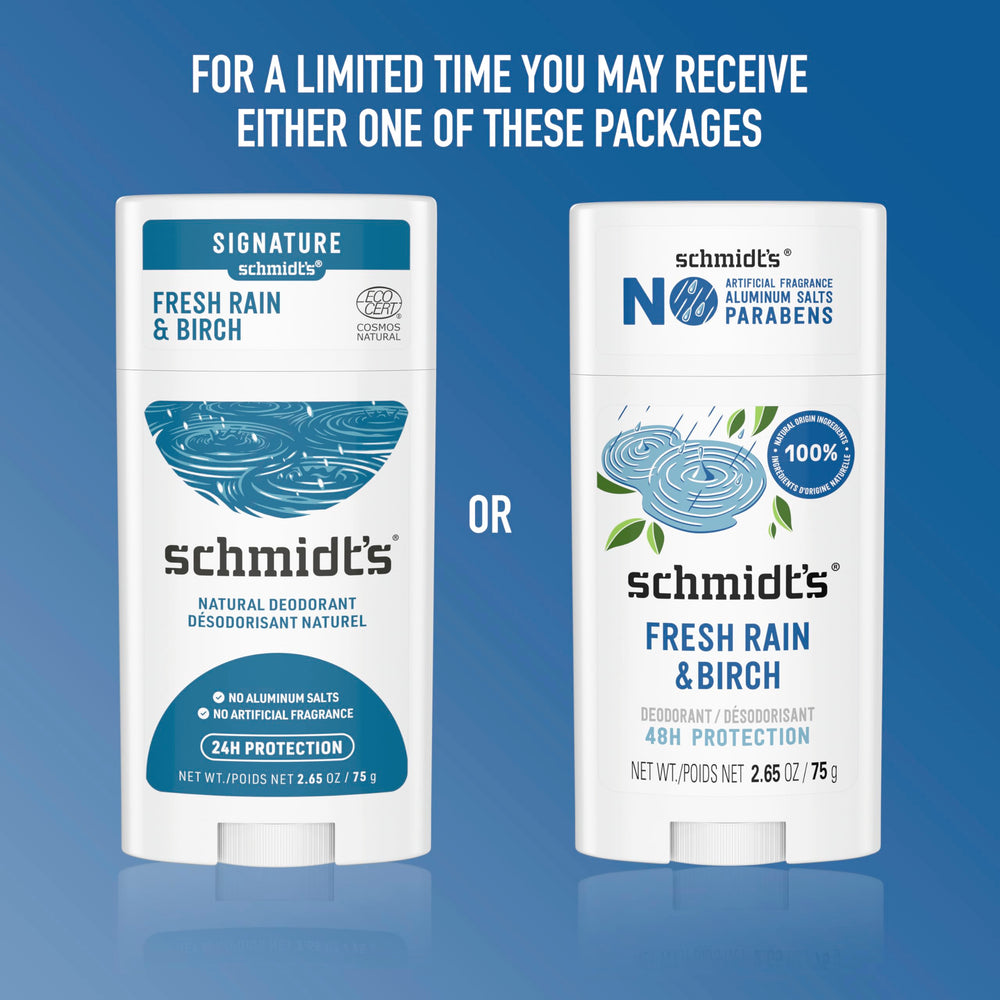 Schmidt's natural magnesium formula helps odor control.