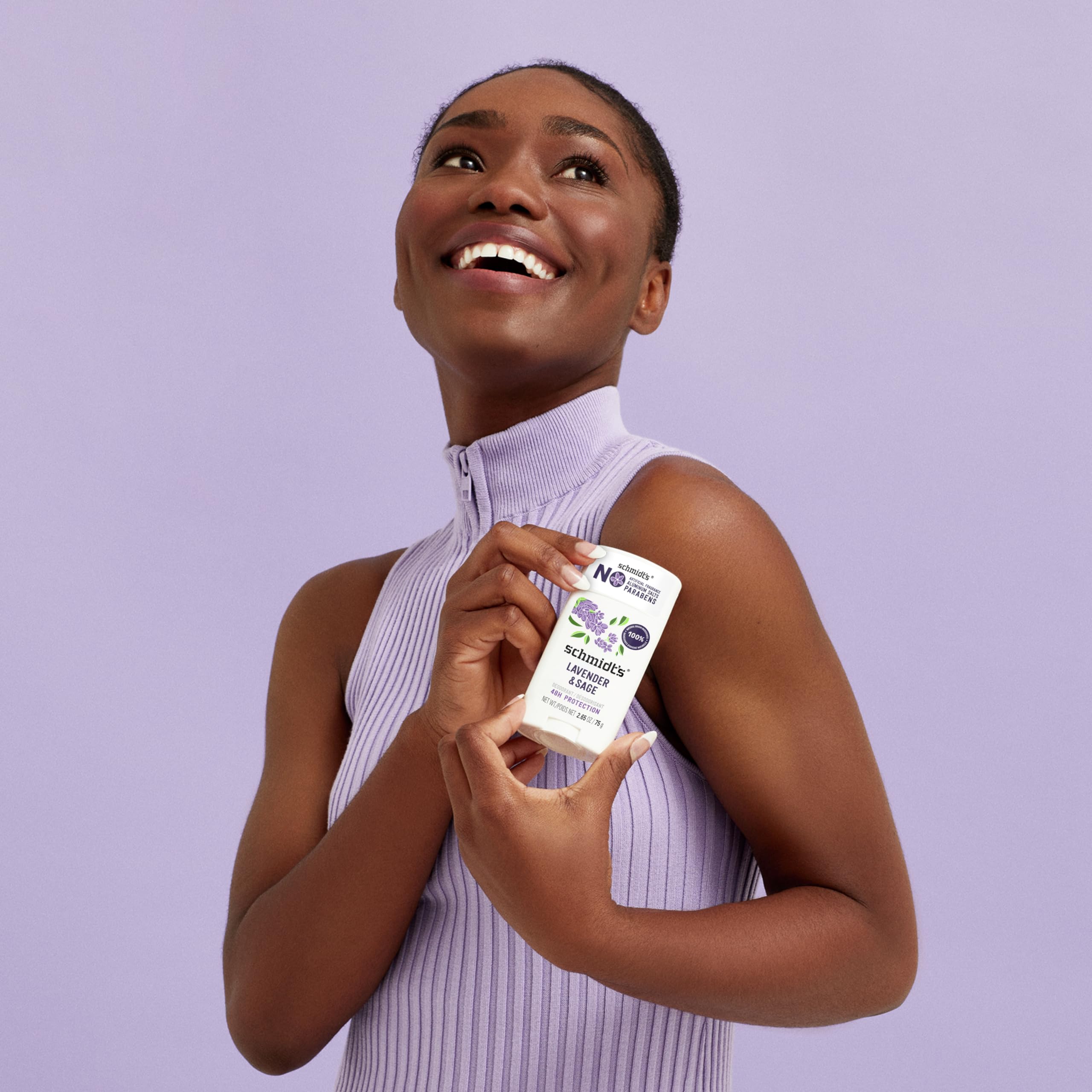 Non-greasy absorption: Schmidt's Lavender & Sage formula dries quickly