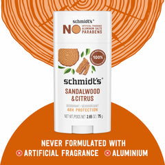 Schmidt's plant-based ingredients panel with coconut oil and shea butter