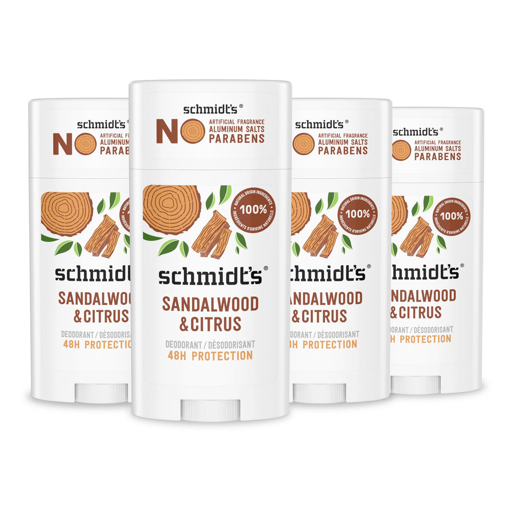 Schmidt's sandalwood and citrus deodorant stick for daily freshness