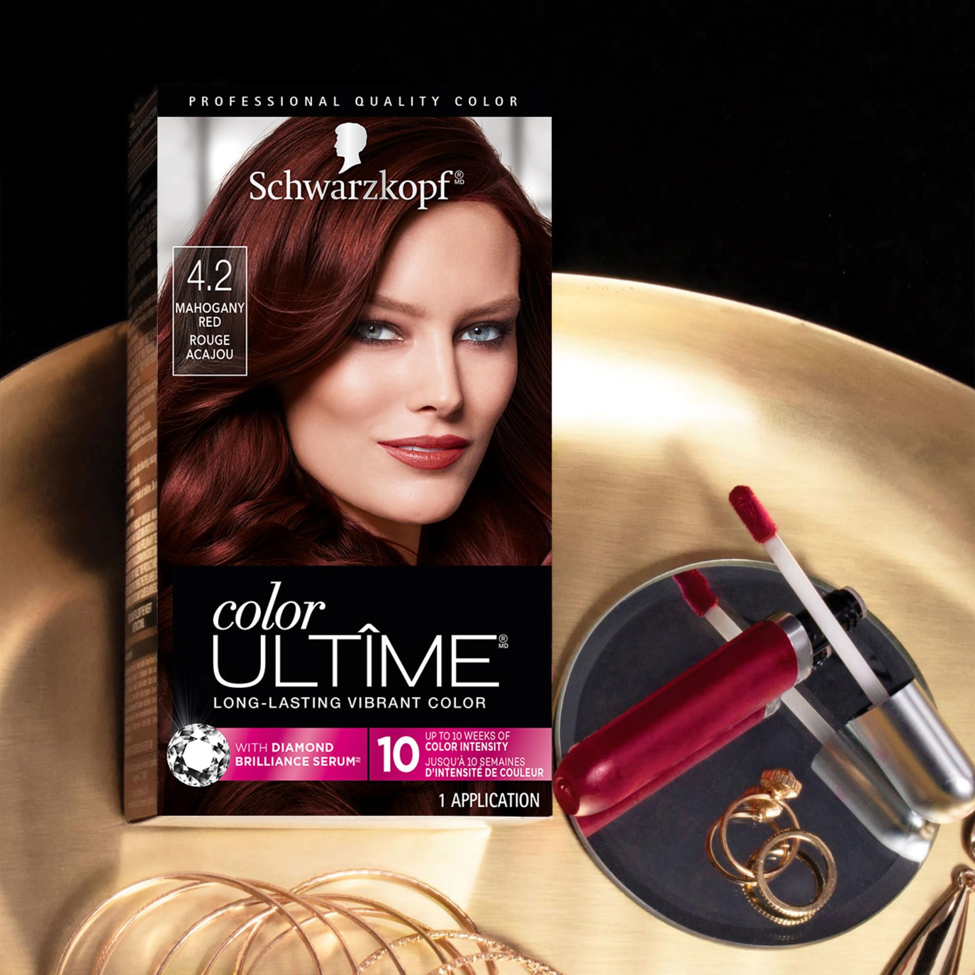Conditioner post-color for a smooth, glossy finish and color protection.
