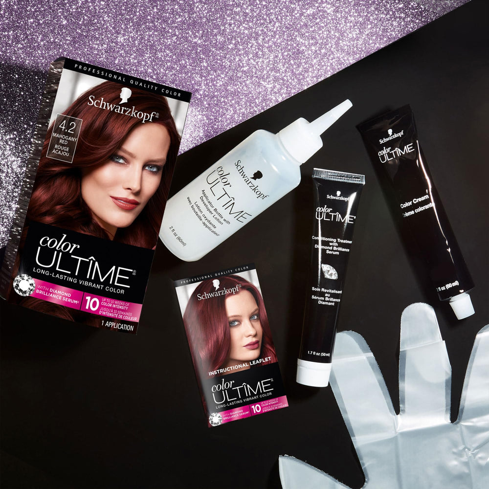 Developer bottle for even mixing and consistent hair color results.