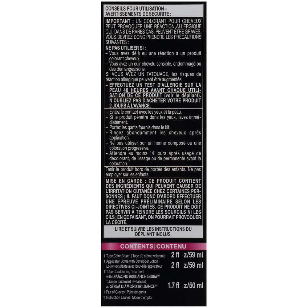 Step-by-step application guide for Schwarzkopf Color Ultime Raven Black.