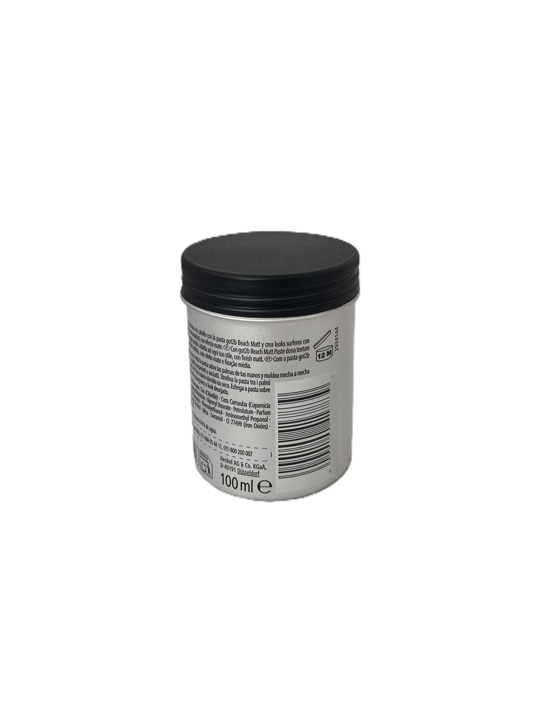 Textura de playa con Got2b Beach Matt Paste para peinados casuales.