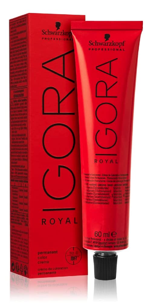 Schwarzkopf Igora Royal 4-0 bottle for precise application of medium brown shade.