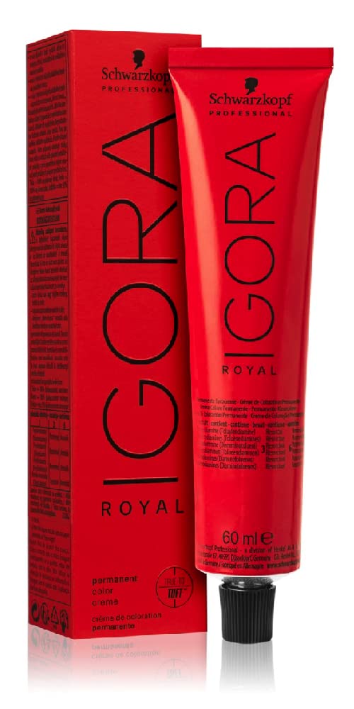 Schwarzkopf Igora Royal 4-0 hair color result with natural medium brown tone.