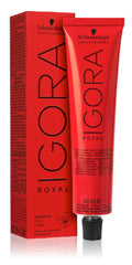 Schwarzkopf Igora Royal 4-0 hair color result with natural medium brown tone.