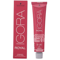 Schwarzkopf Igora Royal 5-00 color cream tube ready for precise application and lasting color.