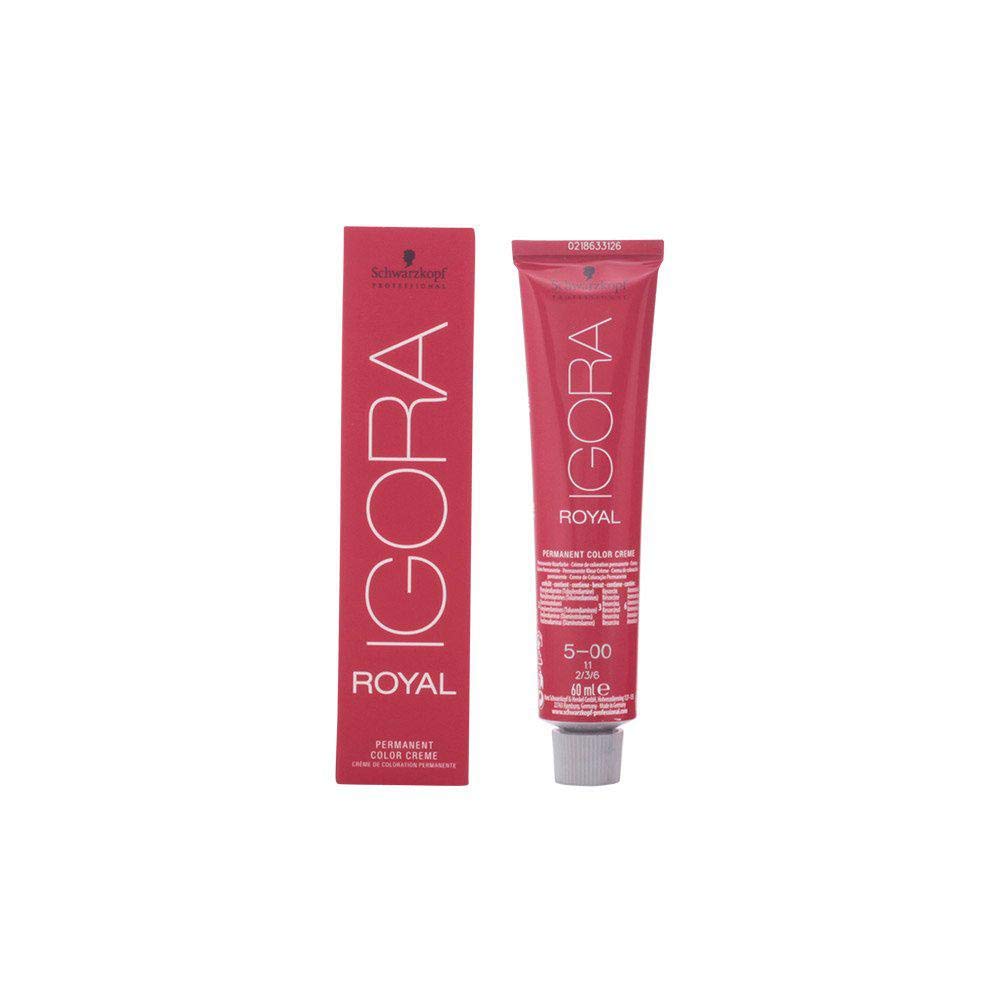 Schwarzkopf Igora Royal 5-00 mixing bowl and brush enabling quick blend.