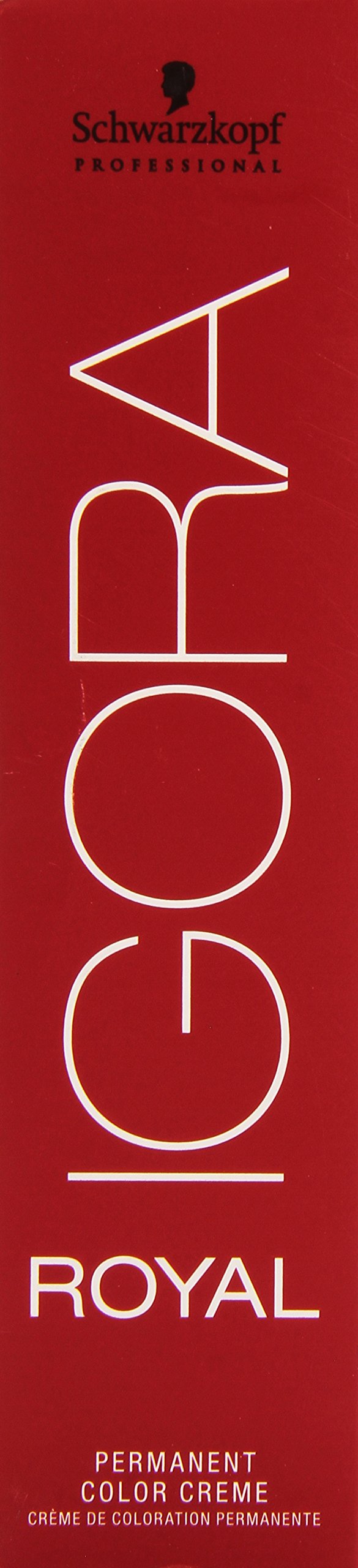 Schwarzkopf Igora Royal 6-77 dye application demonstrates precise color mixing for bold results.