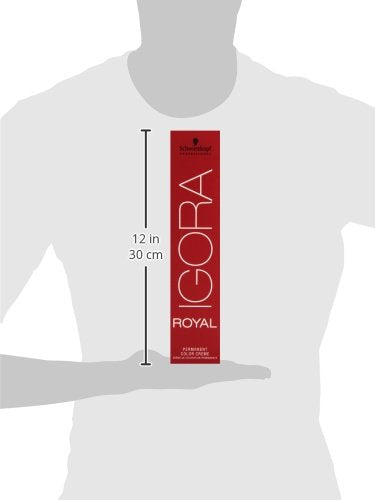 Schwarzkopf Igora Royal 6-77 porous hair equalization ensures even color penetration.
