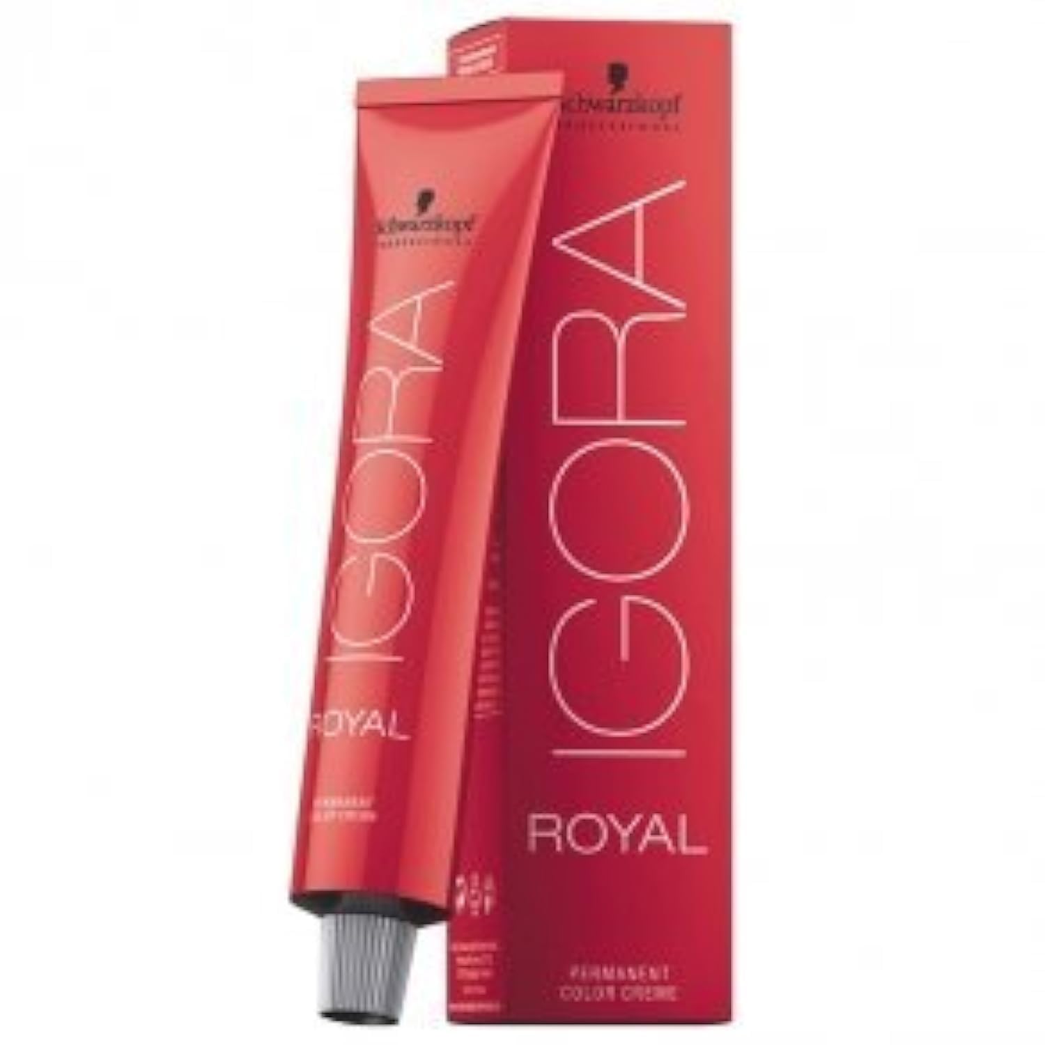 Schwarzkopf Igora Royal 8-77 tube for precision copper blonde color at home.