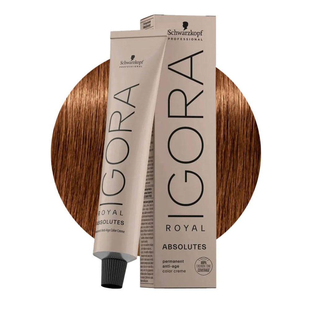 Schwarzkopf Igora Royal Absolutes 7-60 bottle for precise grey coverage and natural tones.