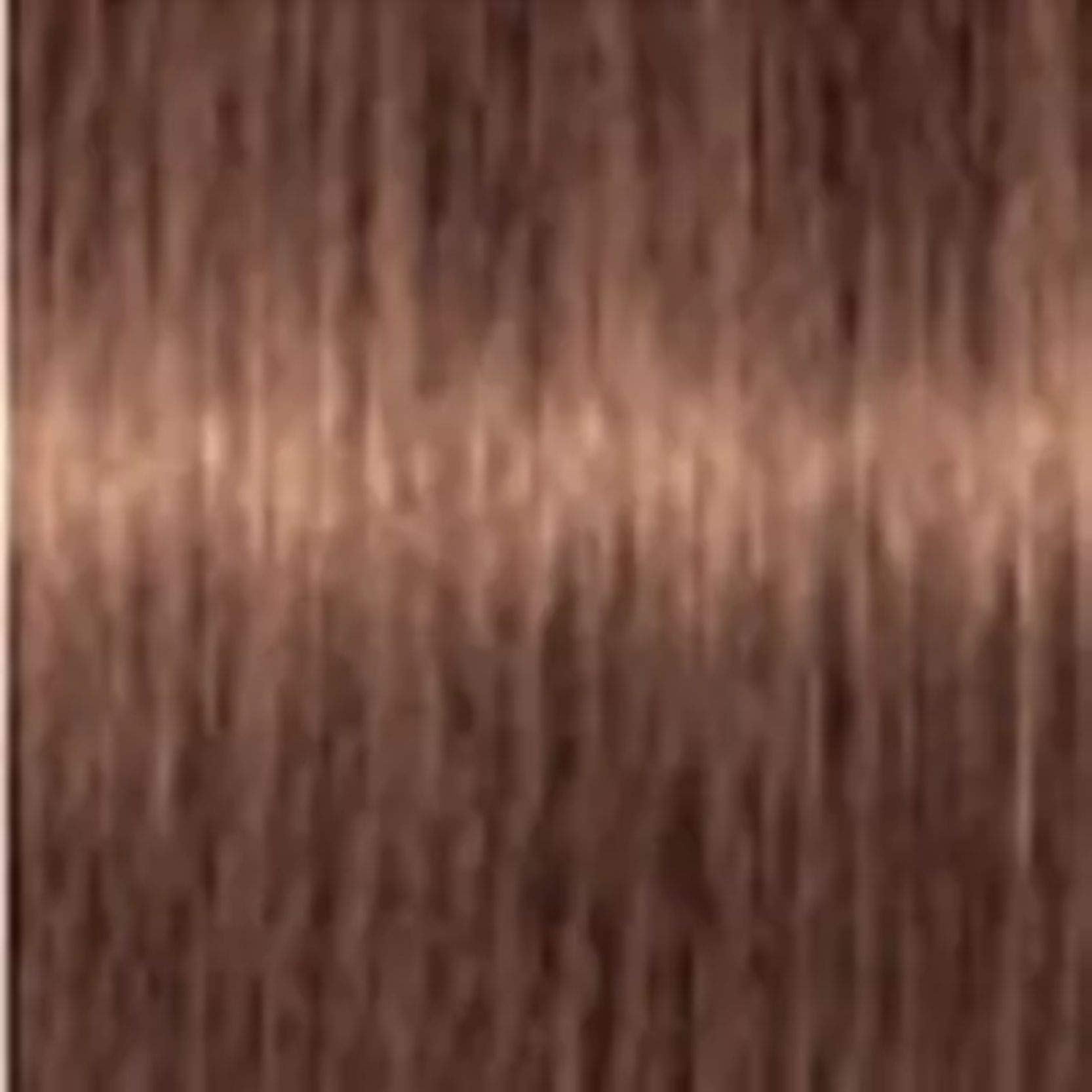 Schwarzkopf Igora Royal color creme 7-57 after processing, showcasing luminous shine and lasting color