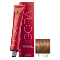 Schwarzkopf Igora Royal finished-shine image shows vibrant color and strong coverage.