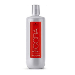 Schwarzkopf Igora Royal Oil Developer bottle delivers consistent color development.