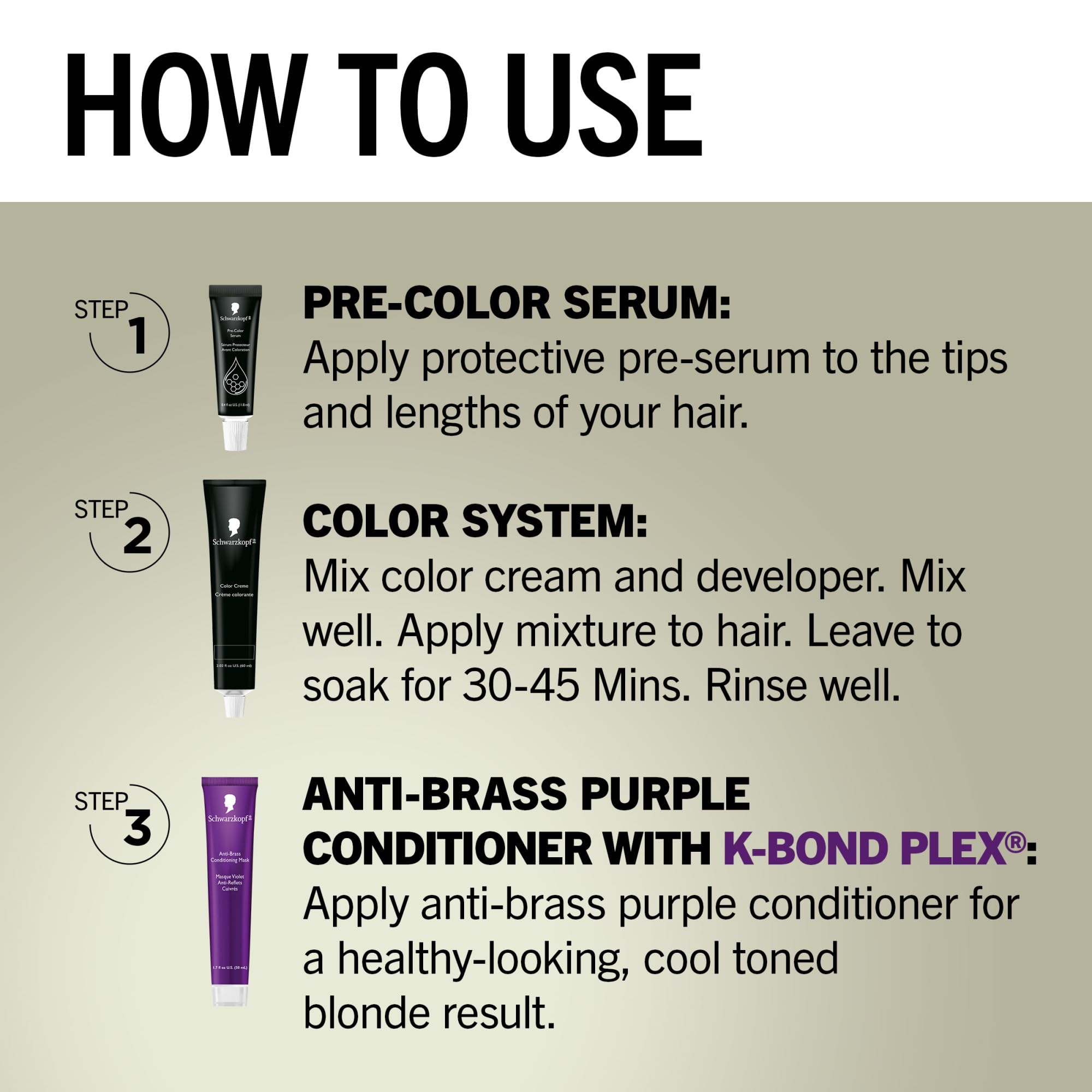 Schwarzkopf Keratin Blonde applying color mix evenly for uniform lift