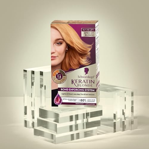 Vibrant apricot blonde with enhanced shine and smooth finish.